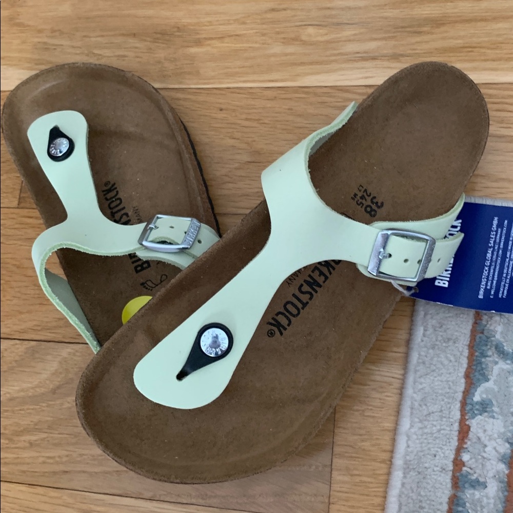 Birkenstock Women's Gizeh Mint Green Thong Sandal - Picture 8 of 8